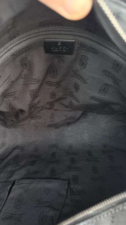 GUCCI Tote Medium GG Supreme Emprine Black Monogram