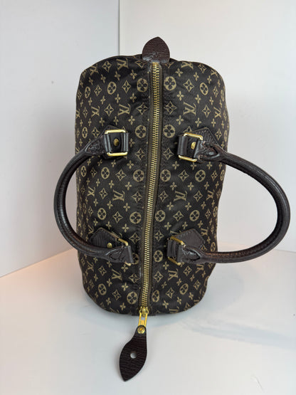 Louis vuitton speedy 30 mini lin Dark brown canvas