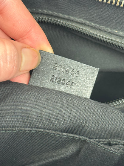 GUCCI Flat Messenger GG Supreme GG Coated Canvas Navy