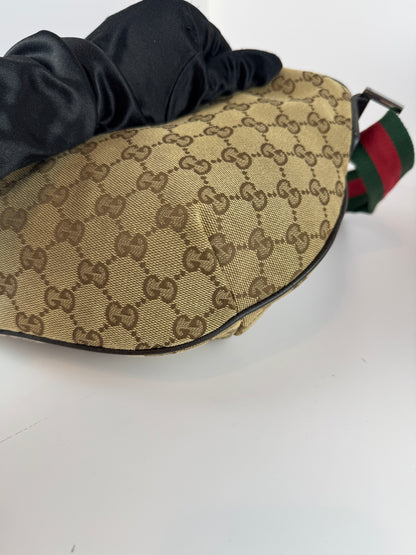 Gucci Web Halfmoon GG Canvas Medium