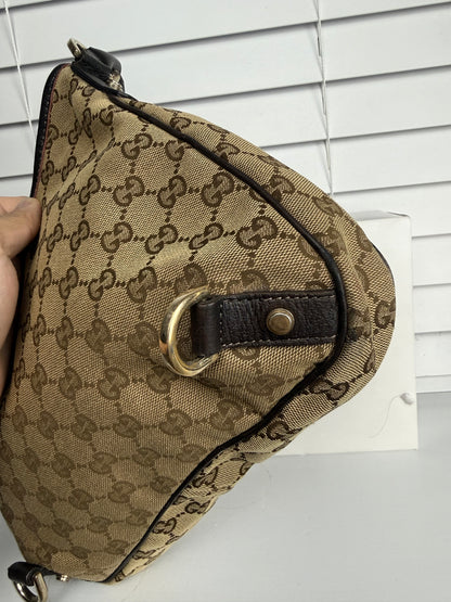 Gucci d ring hobo GG Canvas