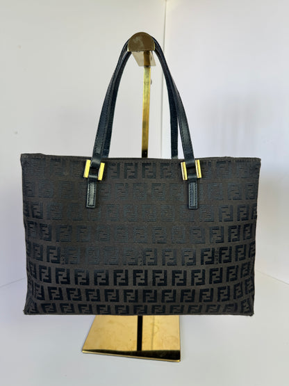 FENDI Vintage Shopping Tote Zucchino Canvas Small