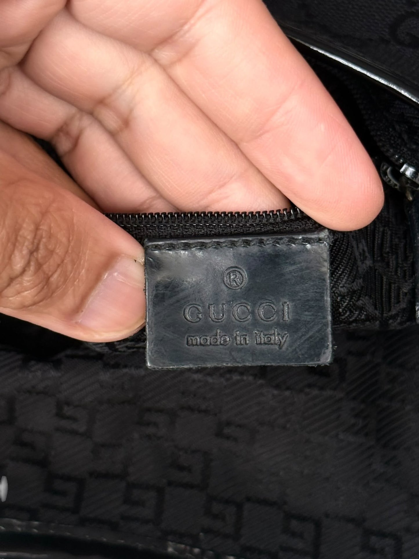 Gucci Jackie monogram GG Canvas Black