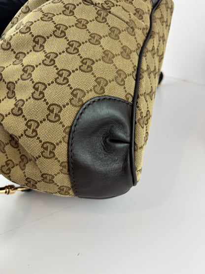 GUCCI Sukey Crossbody With Strap GG Canvas