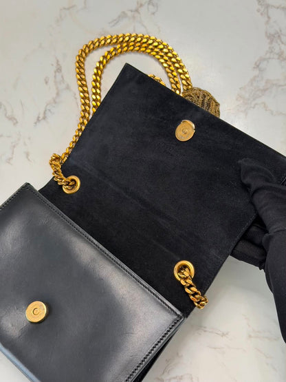 Saint Laurent Kate Small Tassel Leather Black