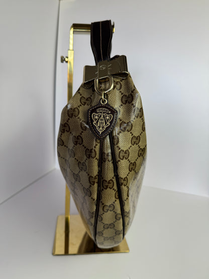 GUCCI GG Crystal Canvas Duchessa Hobo Bag