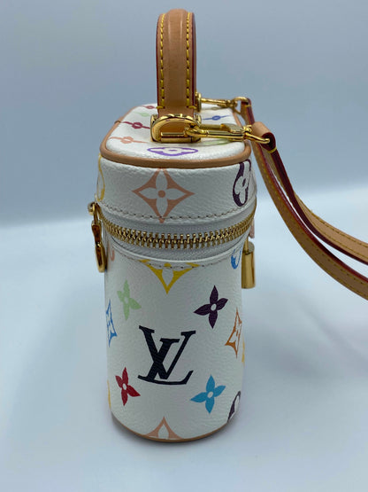Louis Vuitton x Takashi Murakami Multicolor Monogram Vanity Chain pouch