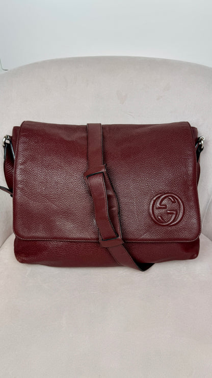 Gucci Soho Flap Messenger Leather