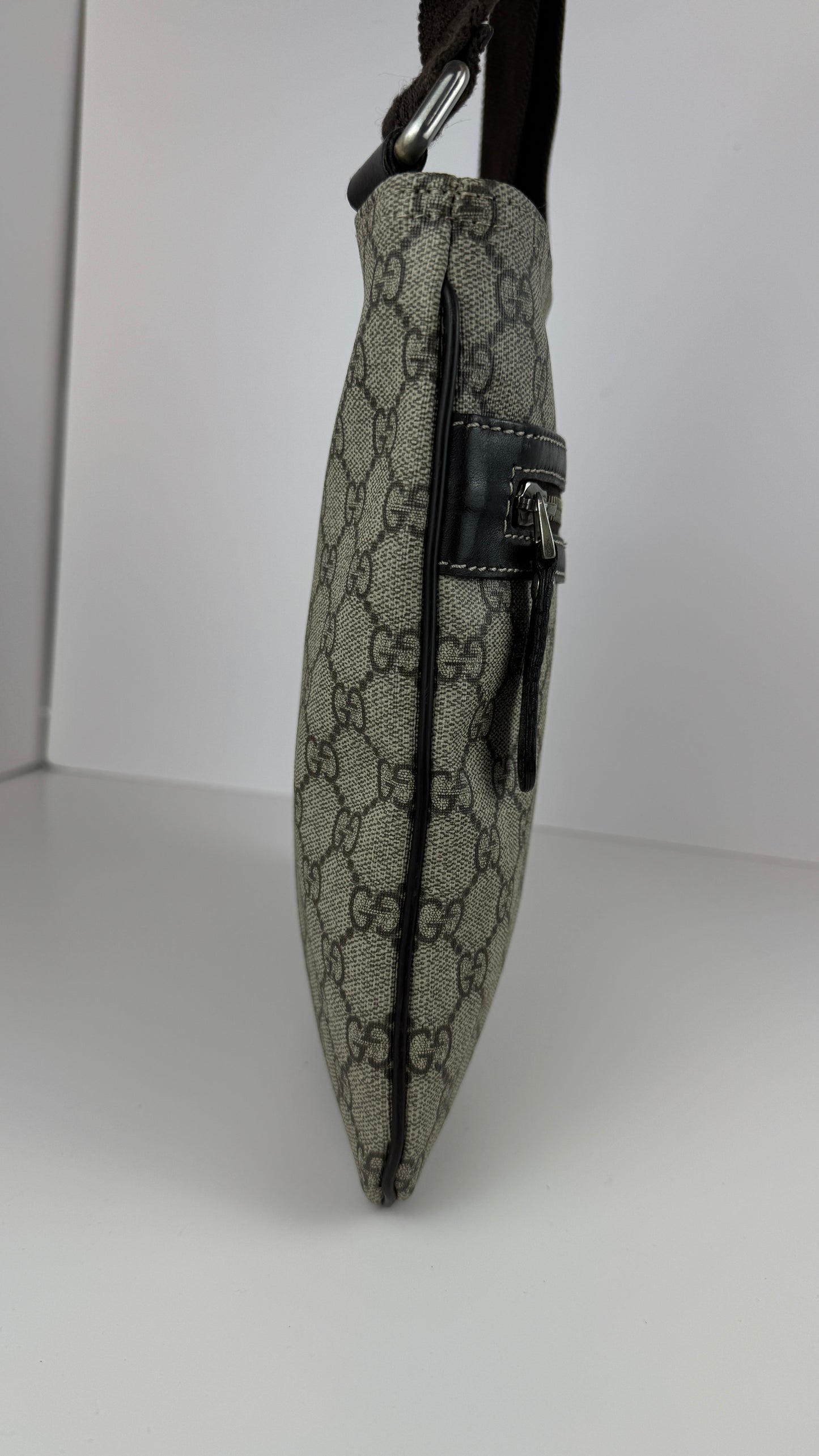 Gucci Flat Messenger GG Coated Canvas Medium