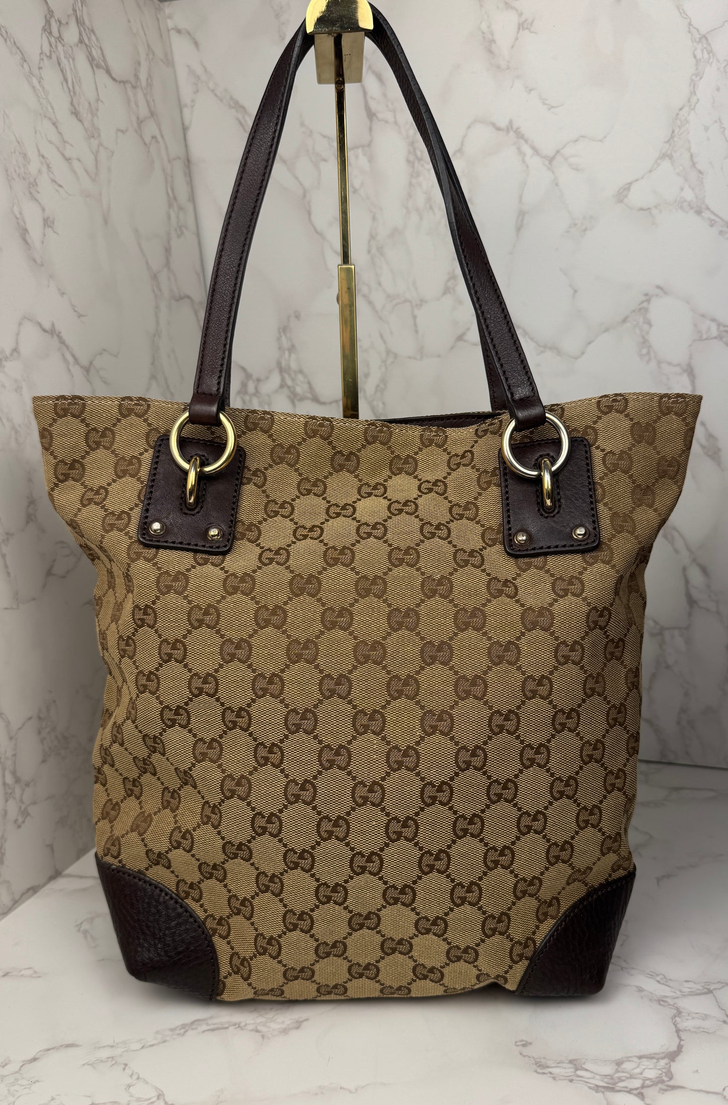 Gucci Tote GG Canvas Eclipse Brown