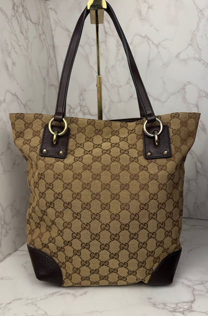 Gucci Tote GG Canvas Eclipse Brown