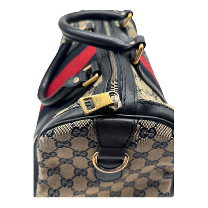 Authentic Gucci Boston GG Canvas Navy Blue