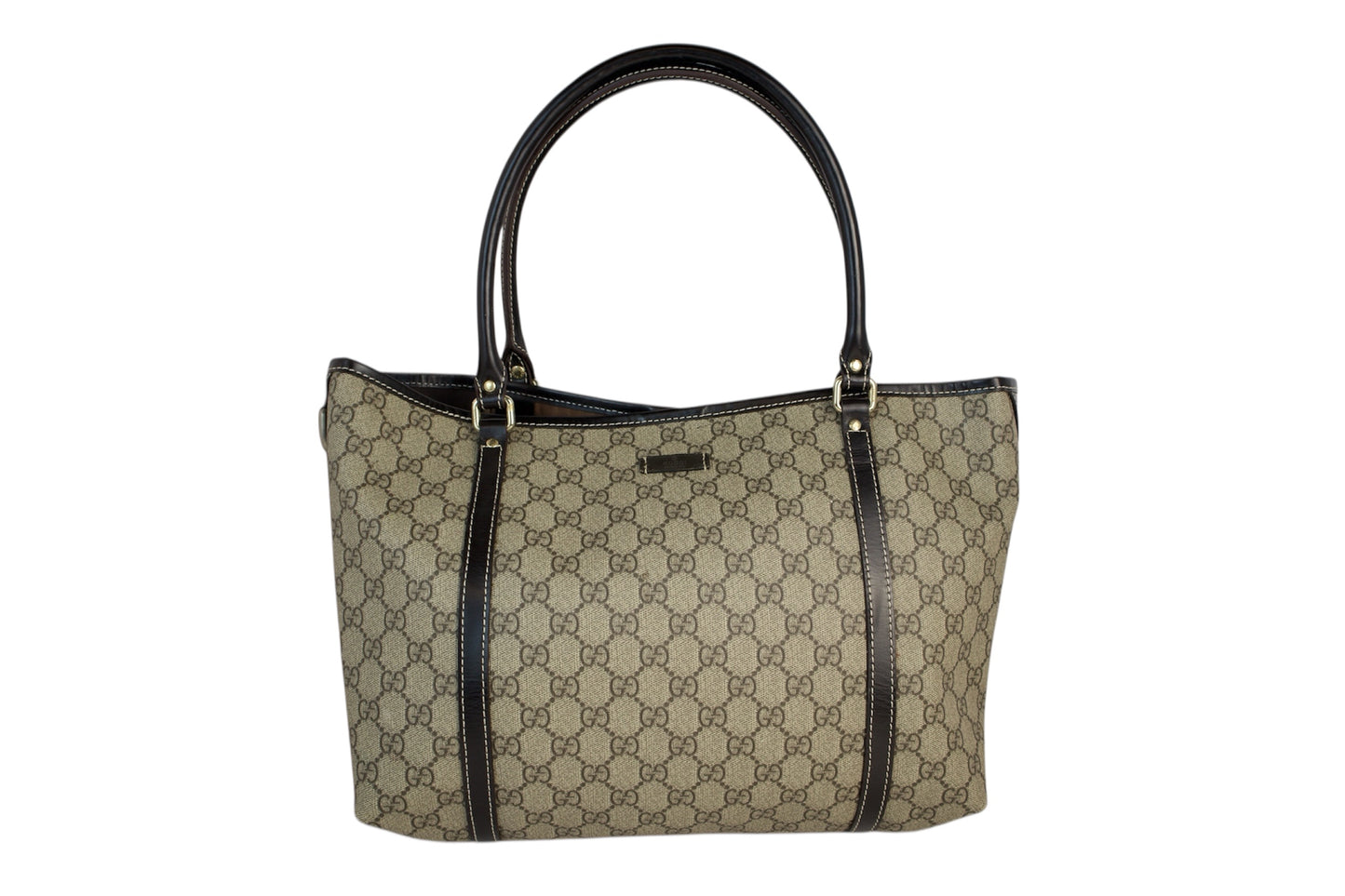 Gucci Joy Tote GG Coated Canvas Dark Brown