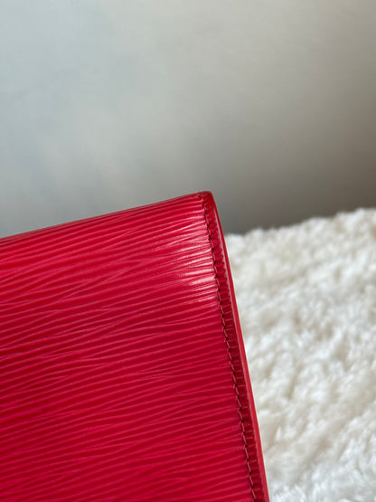 LOUIS VUITTON Pochette Epi Red