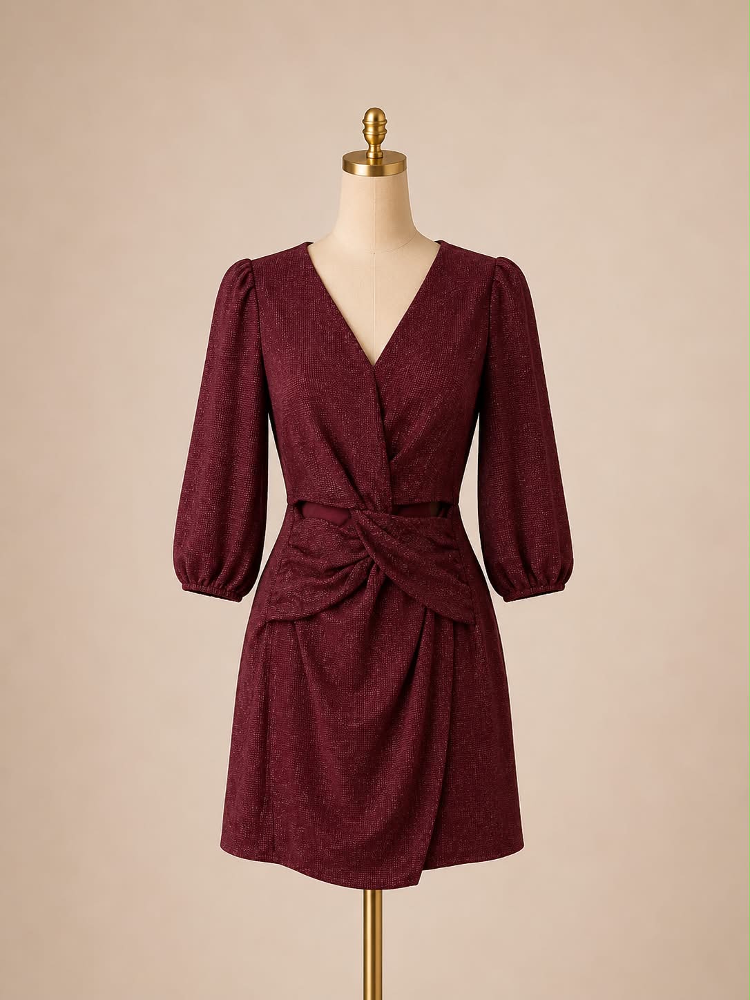 D11 👗Pre-Owned Red twist  dress(All sale are final)