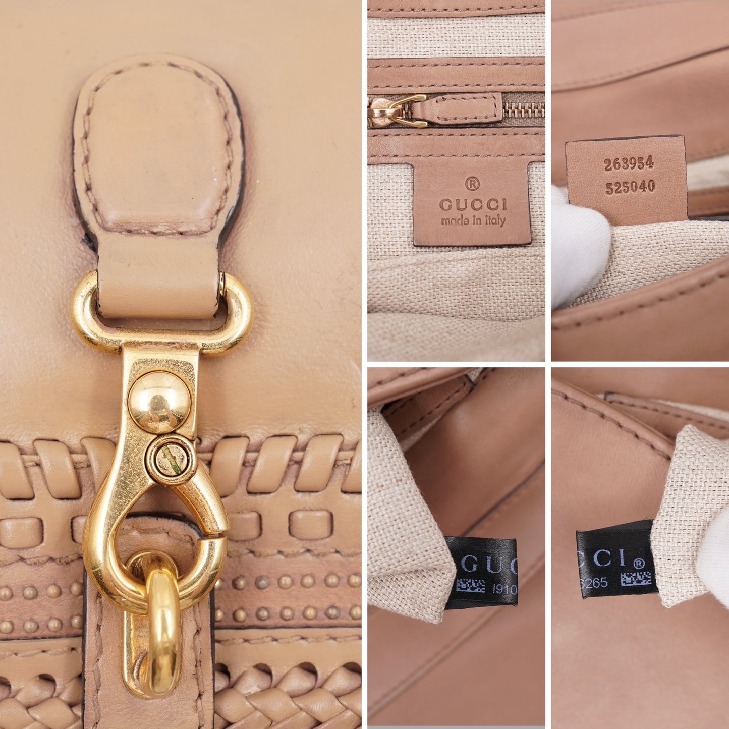 Gucci handmade leather shoulder bag