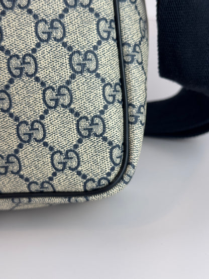 GUCCI Front  Zip Messenger Coated Canvas