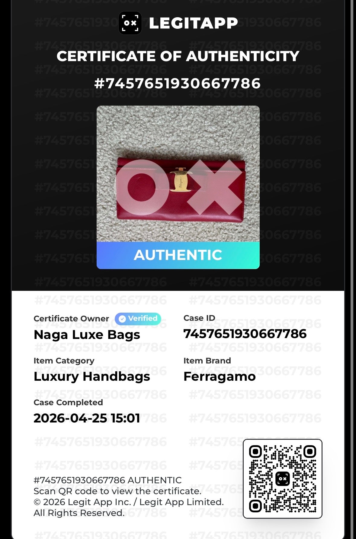 Ferrragamo vara Bow saffiano red