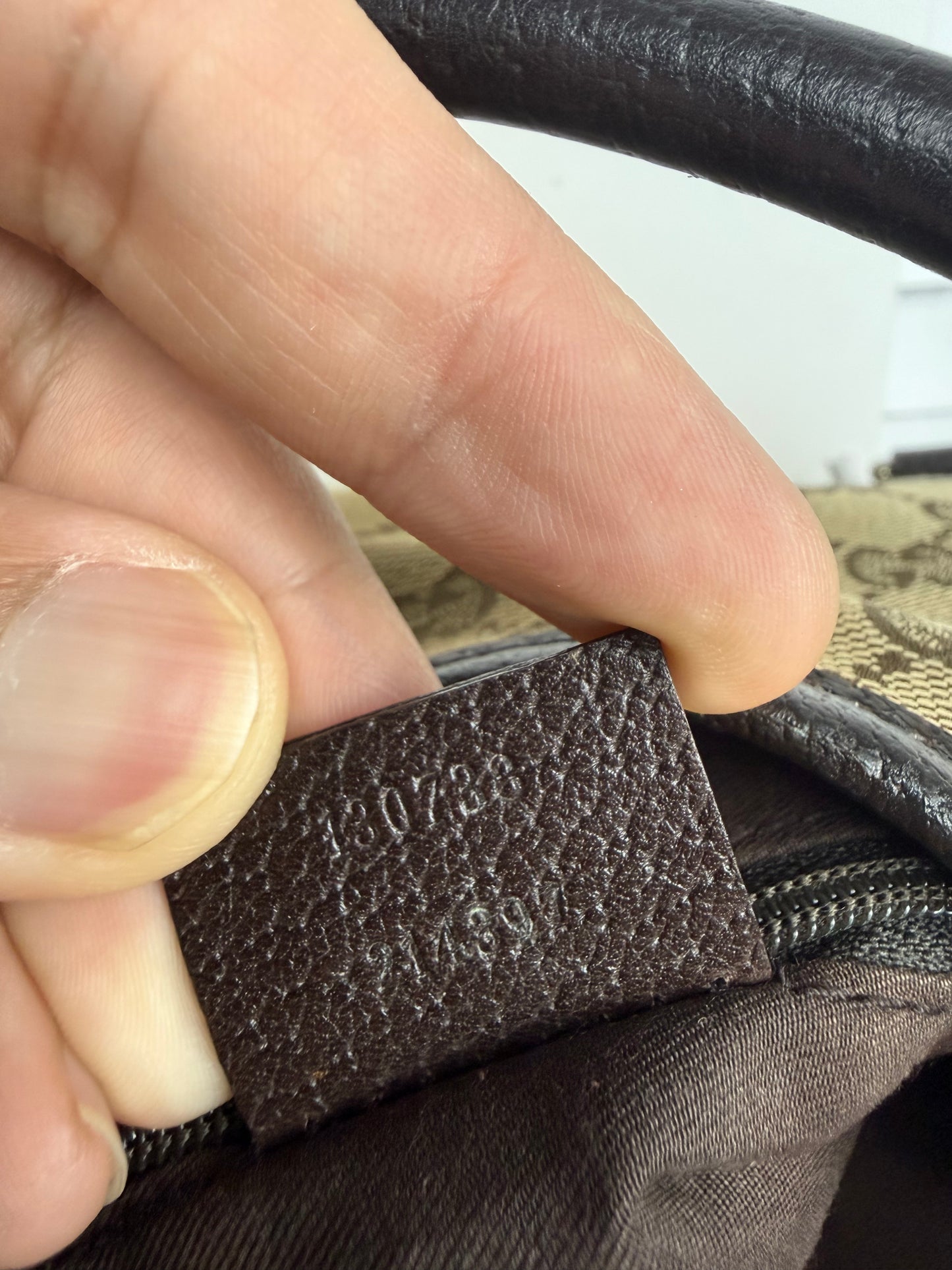 Gucci d ring hobo GG Canvas