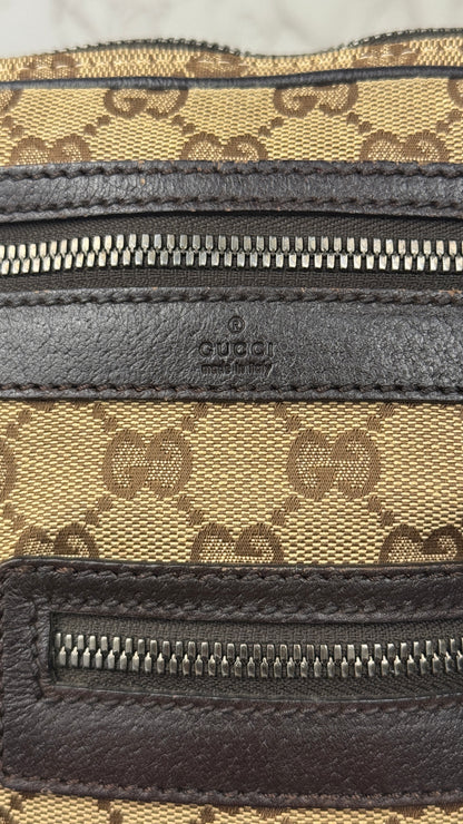 Gucci GG Canvas Crossbody Brown