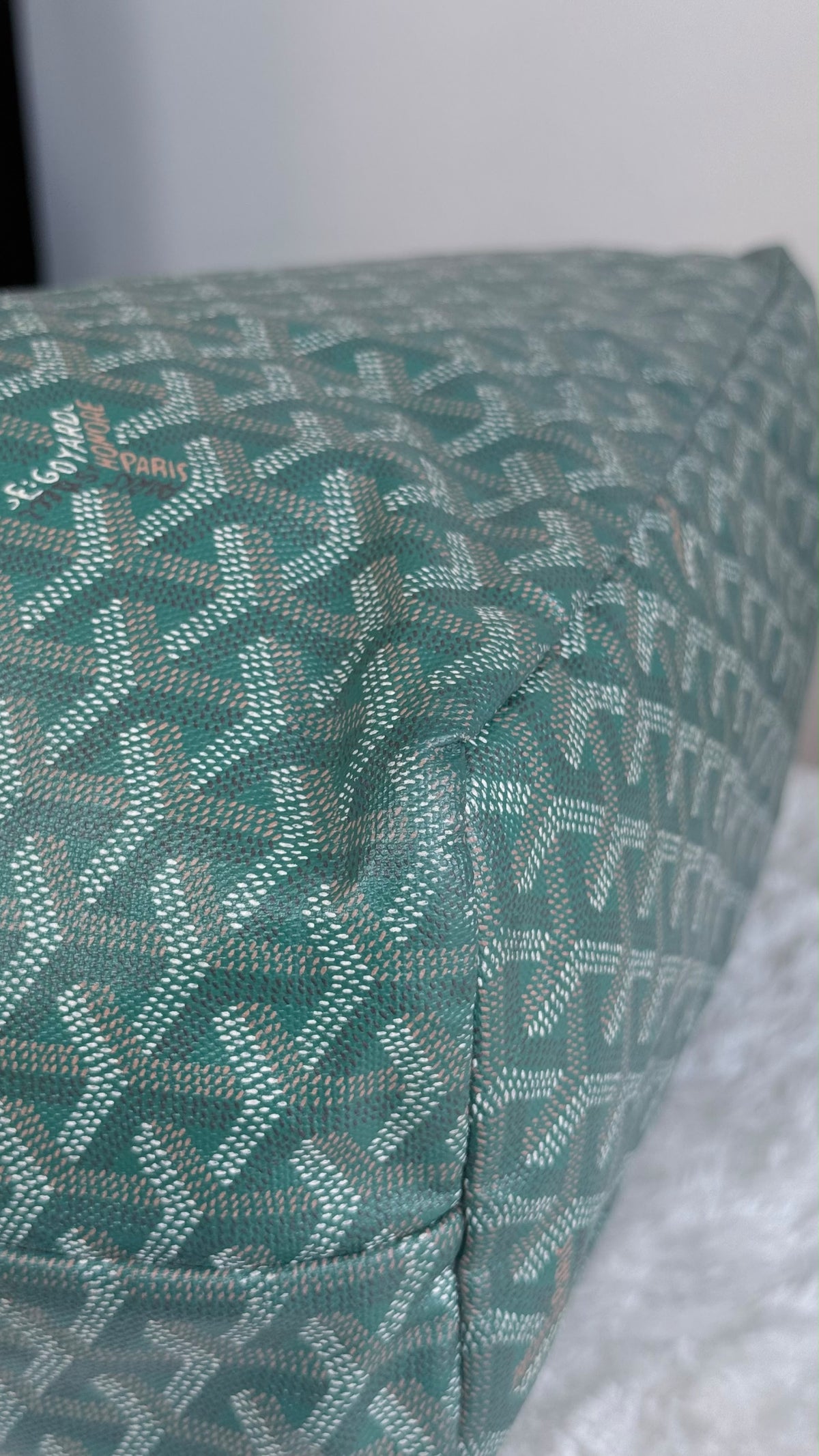 GOYARD Saint Louis Tote Coated Canvas PM Green