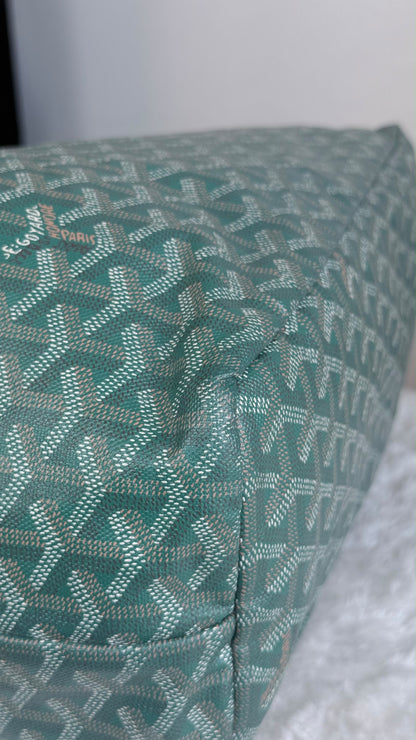 GOYARD Saint Louis Tote Coated Canvas PM Green