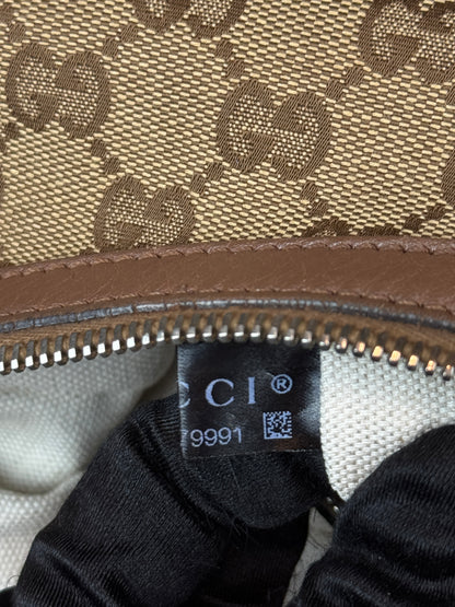 GUCCI Miss GG Hobo GG Canvas with Leather Brown