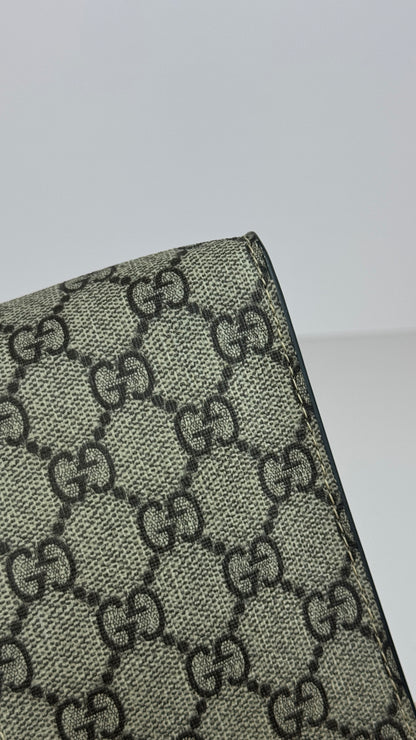 Gucci Clutch GG Supreme Pouch Web Ophiadia Dark