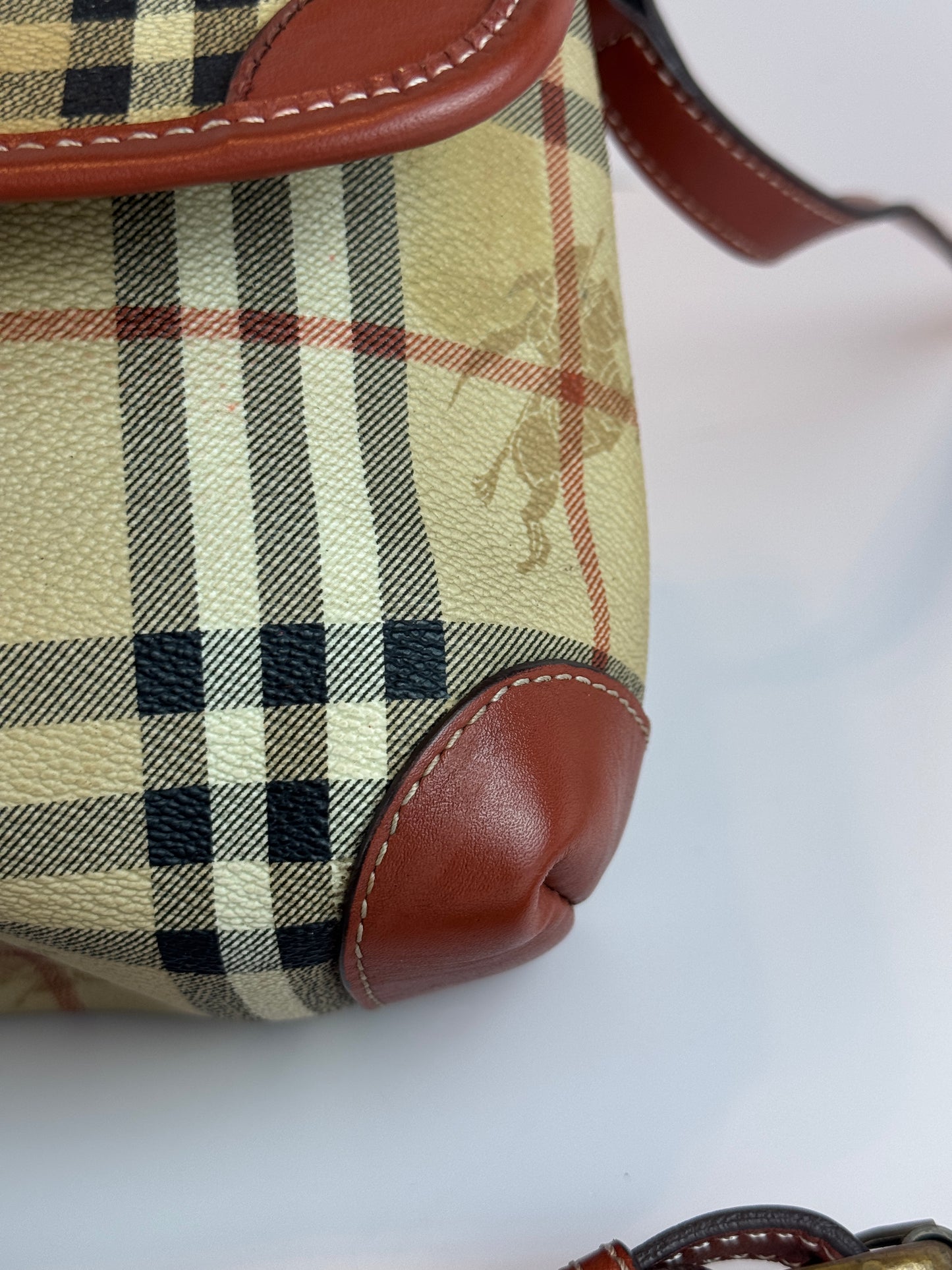 BURBERRY Haymark Check Messenger bag