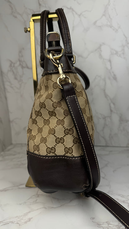 Gucci Mayfair Handle GG Canvas Brown