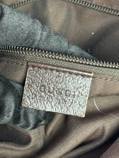 GUCCI Web Halfmoon GG Canvas