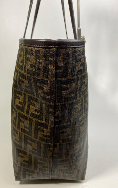 Fendi Roll Tote Zucca Coated Canvas Medium