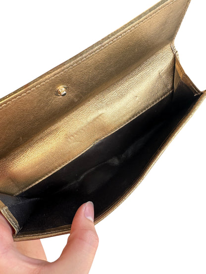 WA7👛 Gucci long wallet GG Canvas gold (COA included) retail $885