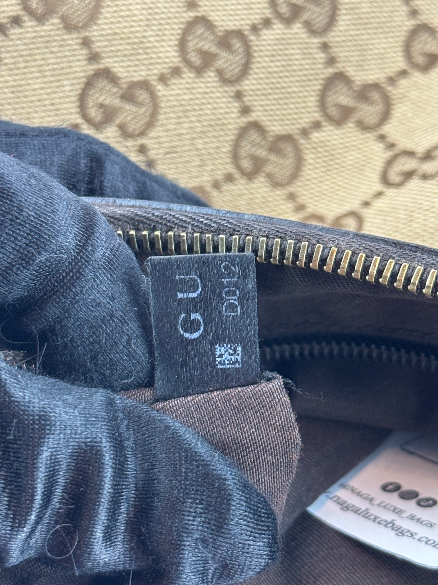 Gucci Web Halfmoon GG Canvas Medium
