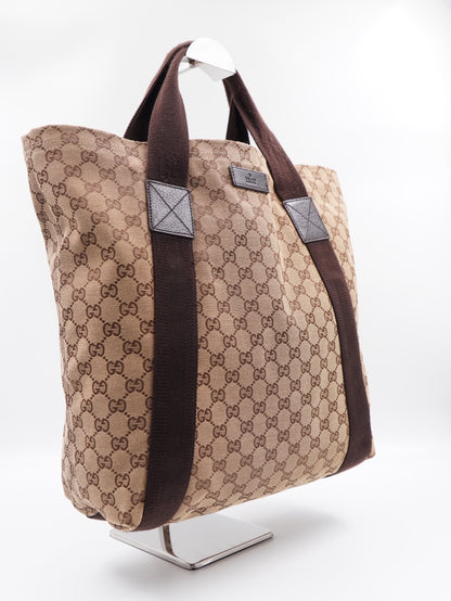 GUCCI Original Web Tote GG Canvas Tall (Vintage)