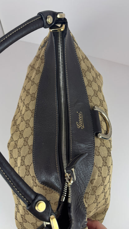 Gucci D-Ring Hobo GG Canvas