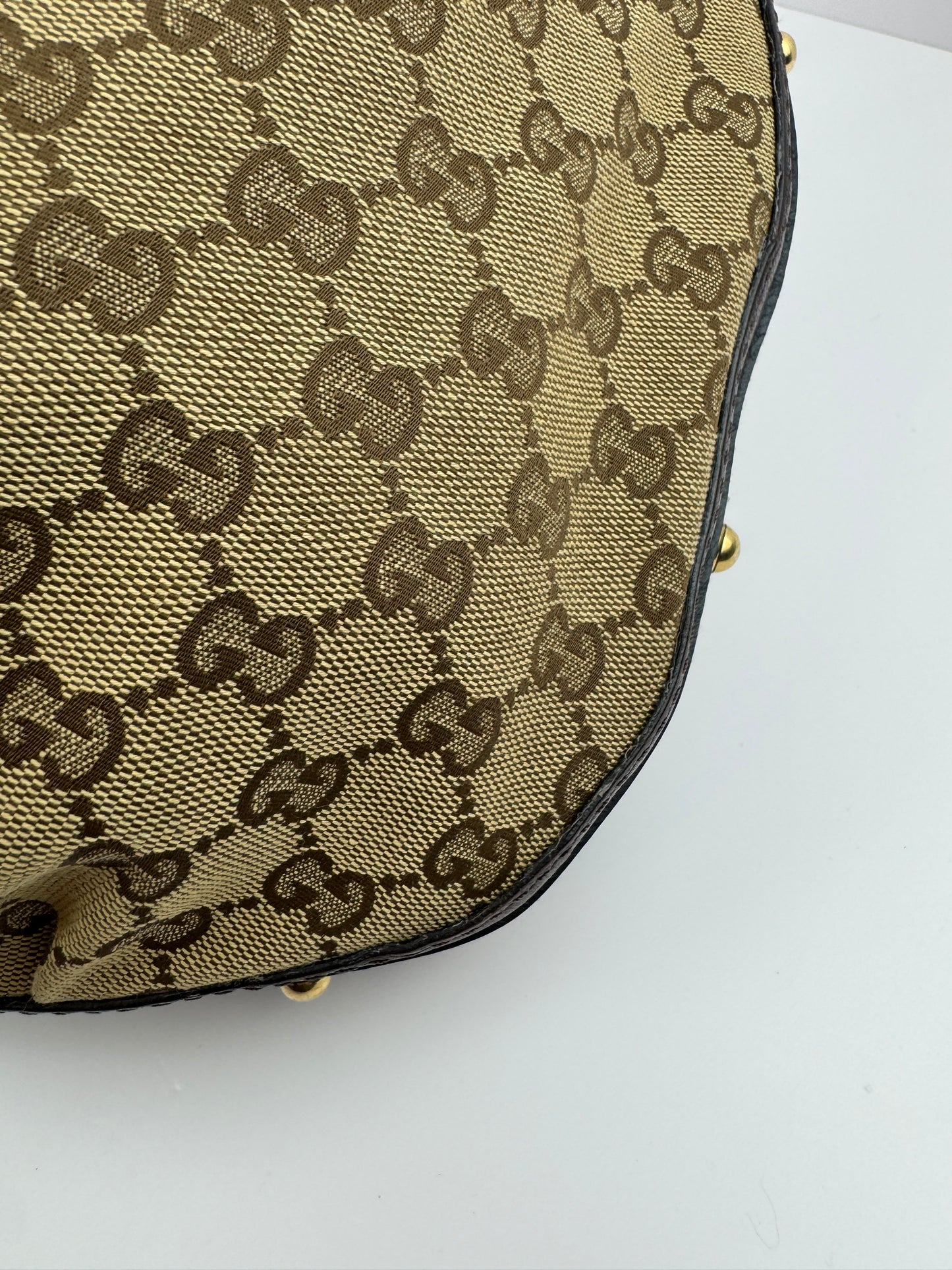 Gucci Hobo GG Interlocking Canvas Brown