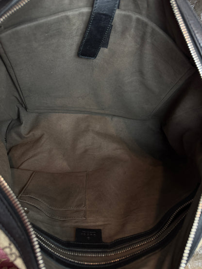 GUCCI Eden Briefcase GG Supreme Canvas Bag