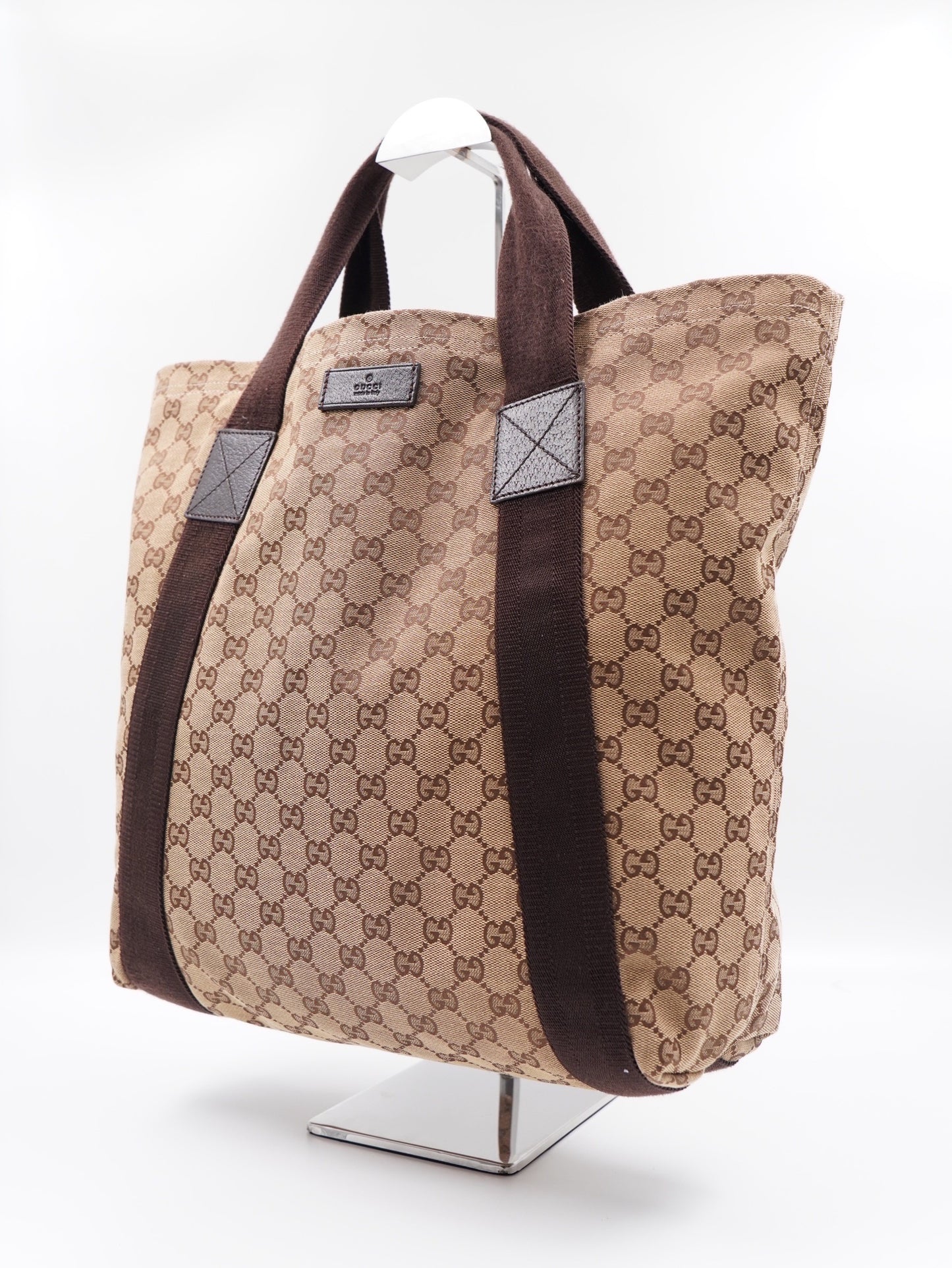GUCCI Original Web Tote GG Canvas Tall (Vintage)
