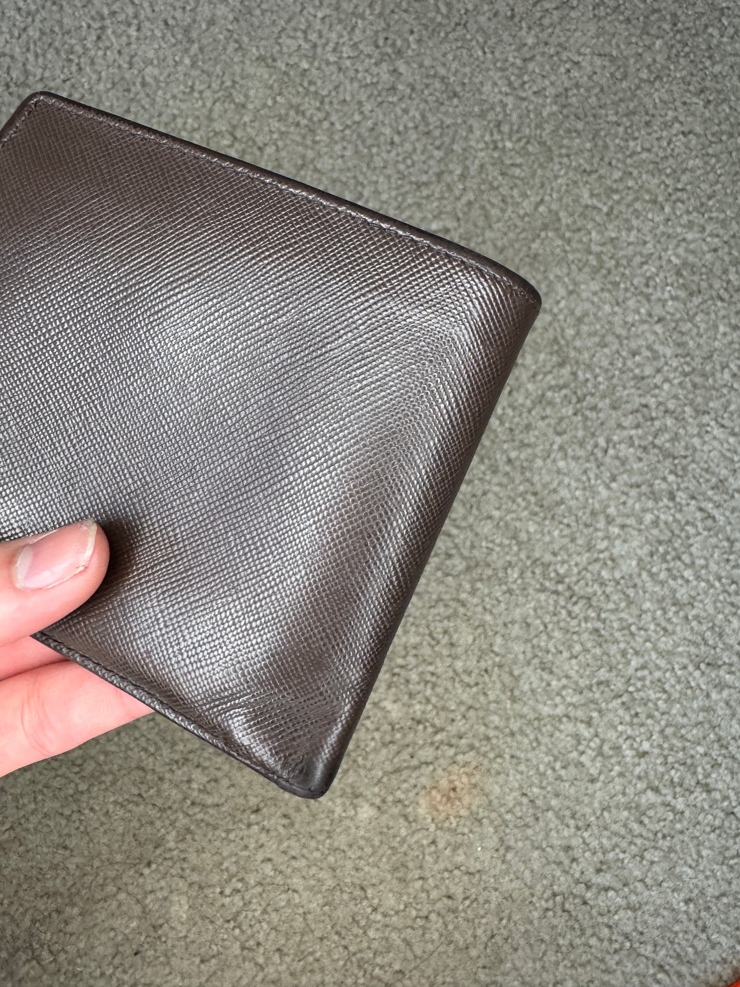 Prada saffiano men brown