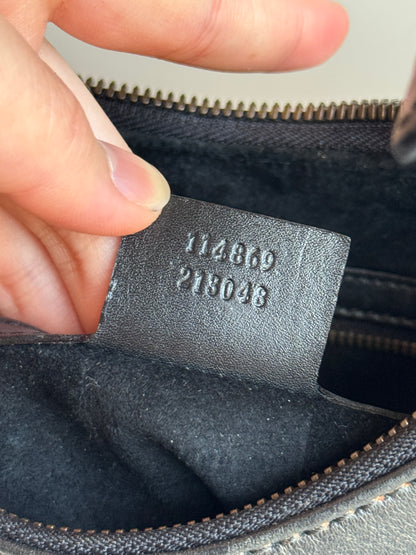 GUCCI Reins Hobo Leather Black