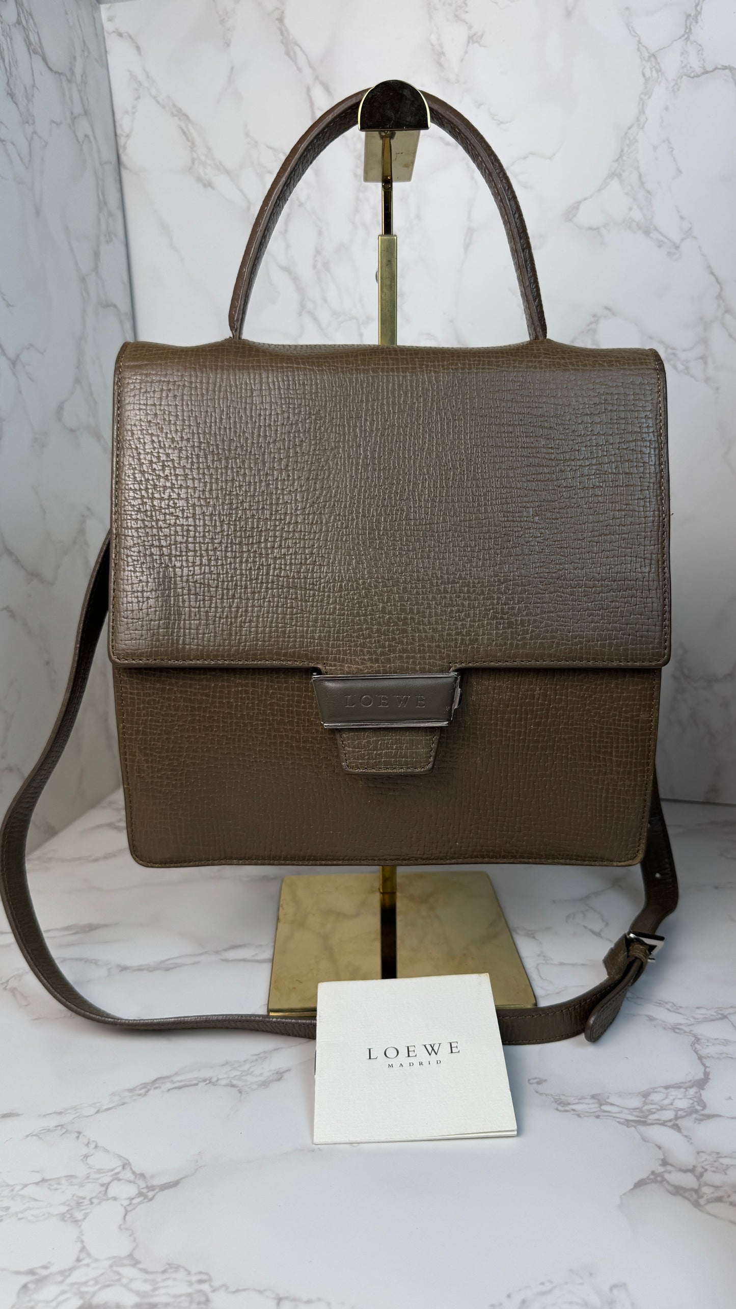 Loewe Leather Top Handle and Crossbody (Vintage)