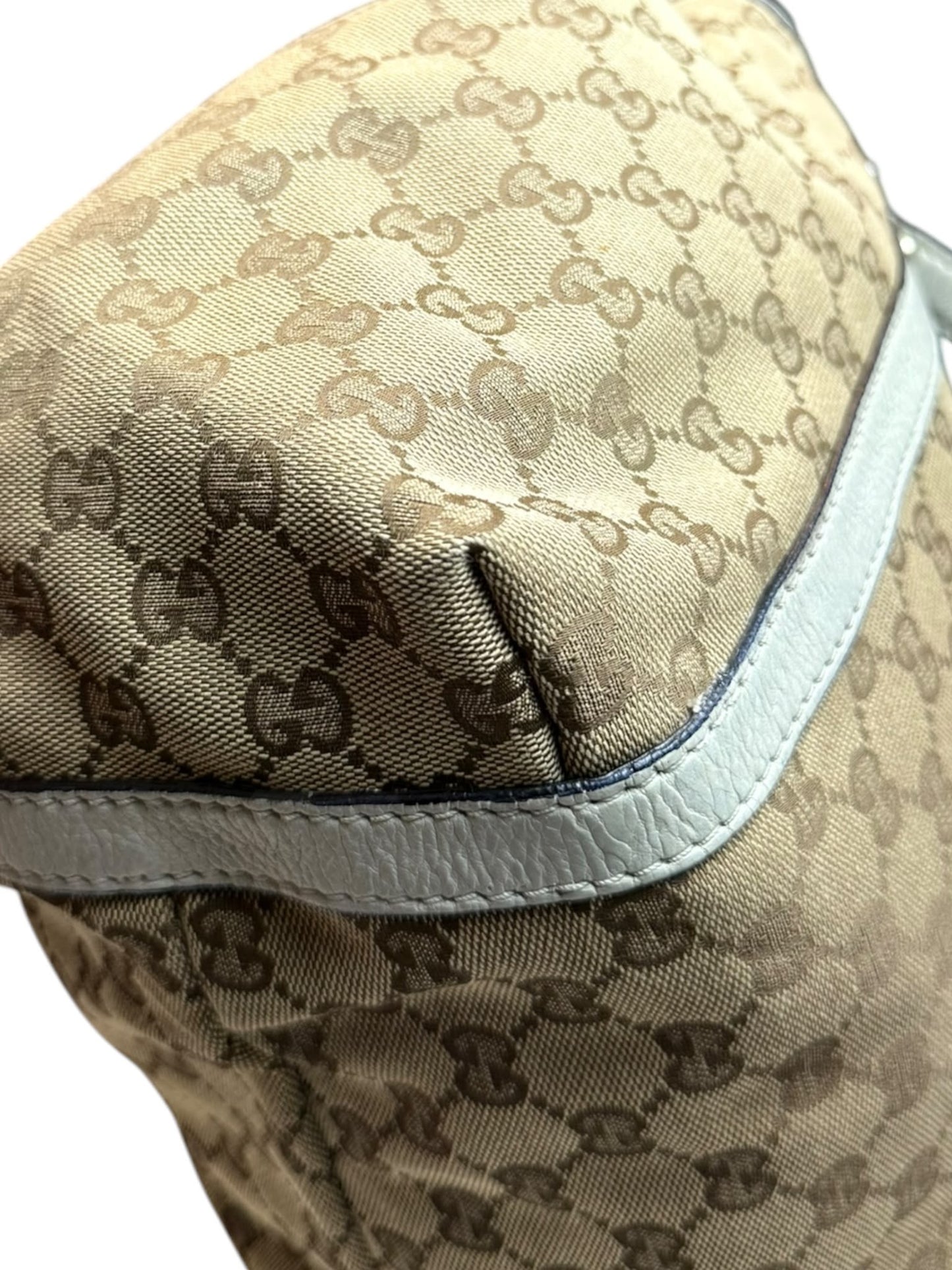 Gucci web New Ladies Hobo or tote GG Canvas white