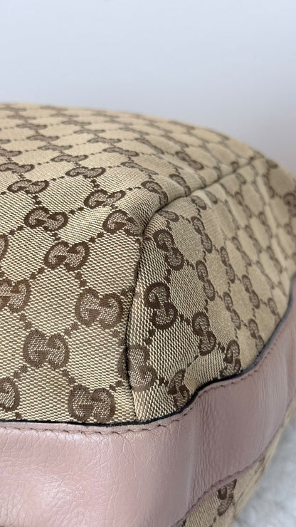 Gucci Bamboo Hobo GG Canvas Shoulder bag