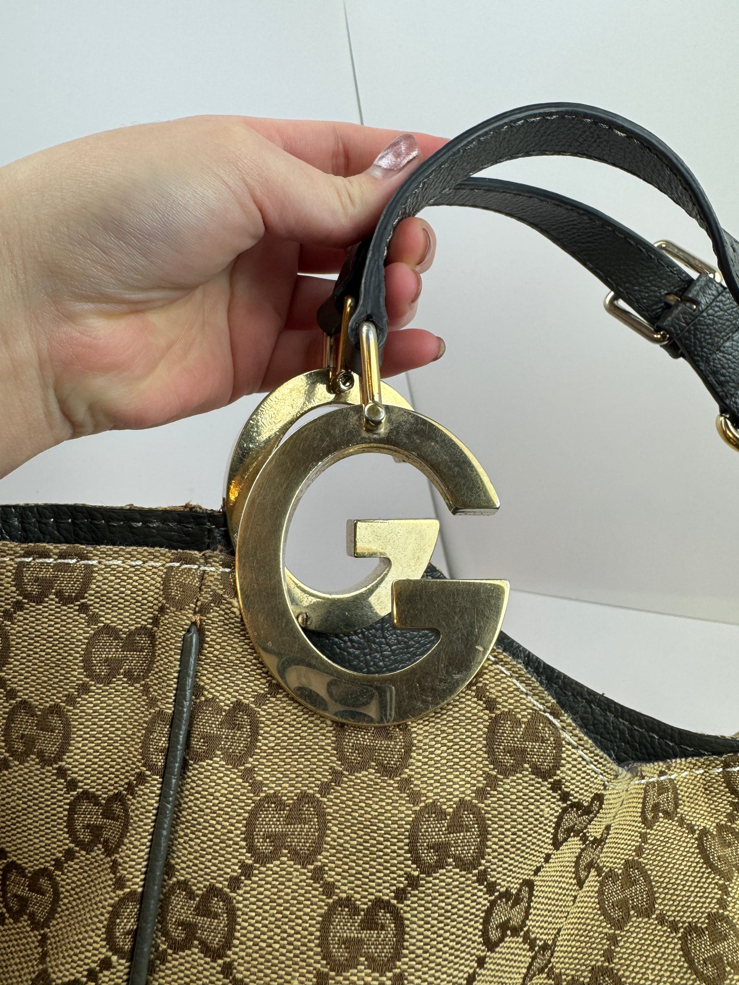 Gucci Charlotte Logo GG Limited Canvas Grey