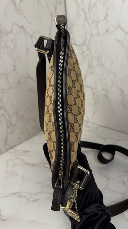 Gucci Jolicoeur GG Canvas Crossbody Brown