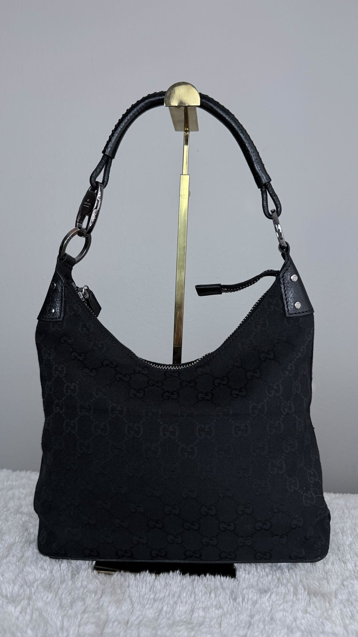 GUCCI GG Monogram Hobo Black