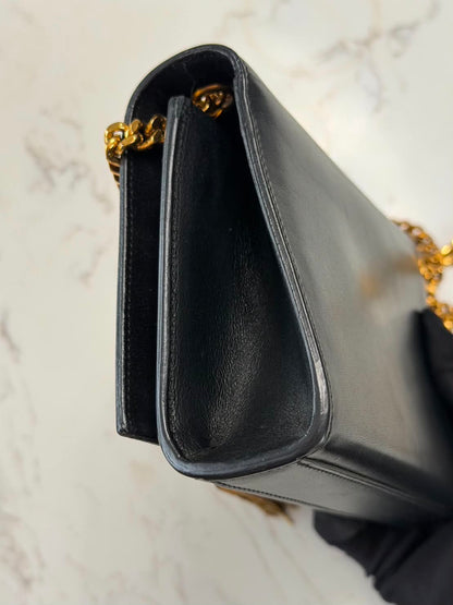 Saint Laurent Kate Small Tassel Leather Black
