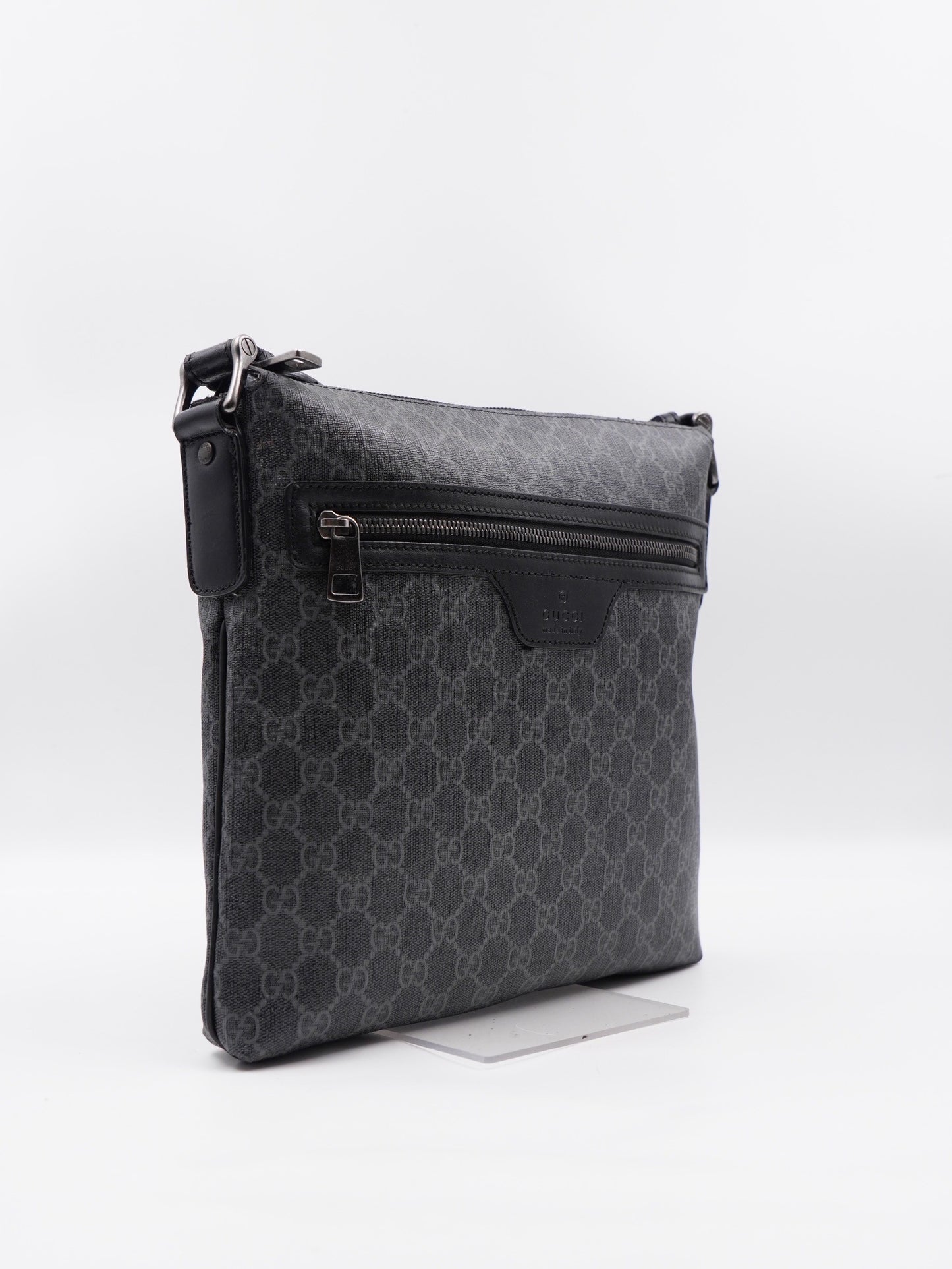 Gucci Front zip messenger Black