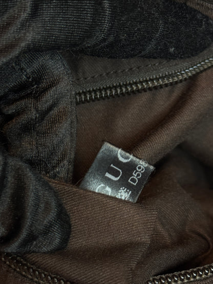 GUCCI Web Halfmoon GG Canvas Brown